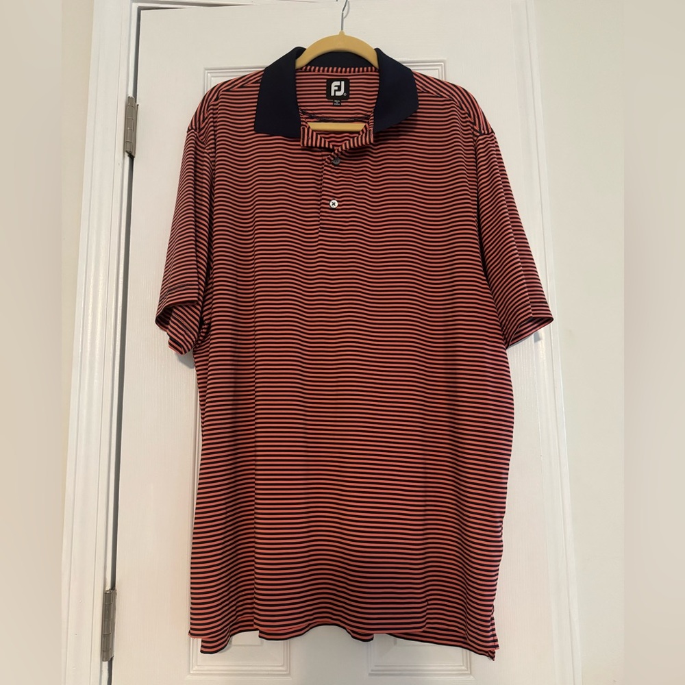 FootJoy Men's Striped Performance Golf Polo‎